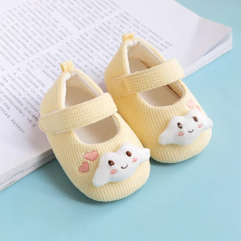 Premium Baby Girl Shoes Size 20 - Soft Sole First Walking Shoes
